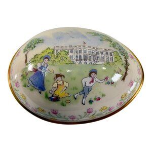 LENOX "EASTER EGG" PORCELAIN CHINA TRINKET BOX - 1984
